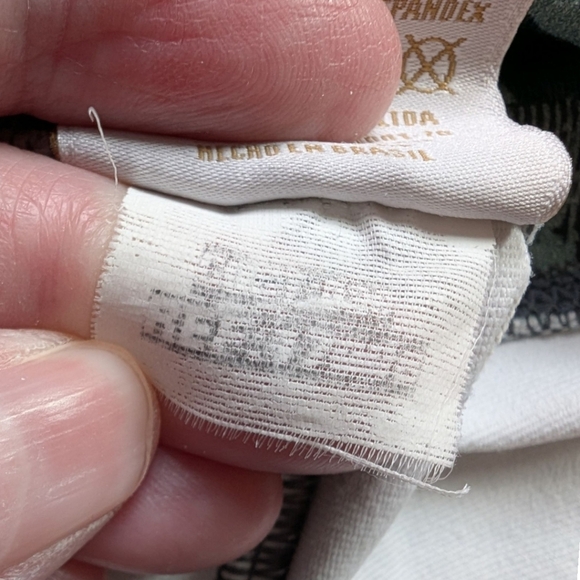 Liquido Freedom Leggings Yoga Active Run Women's Med Dark Green Palm Tree Print - Picture 6 of 13